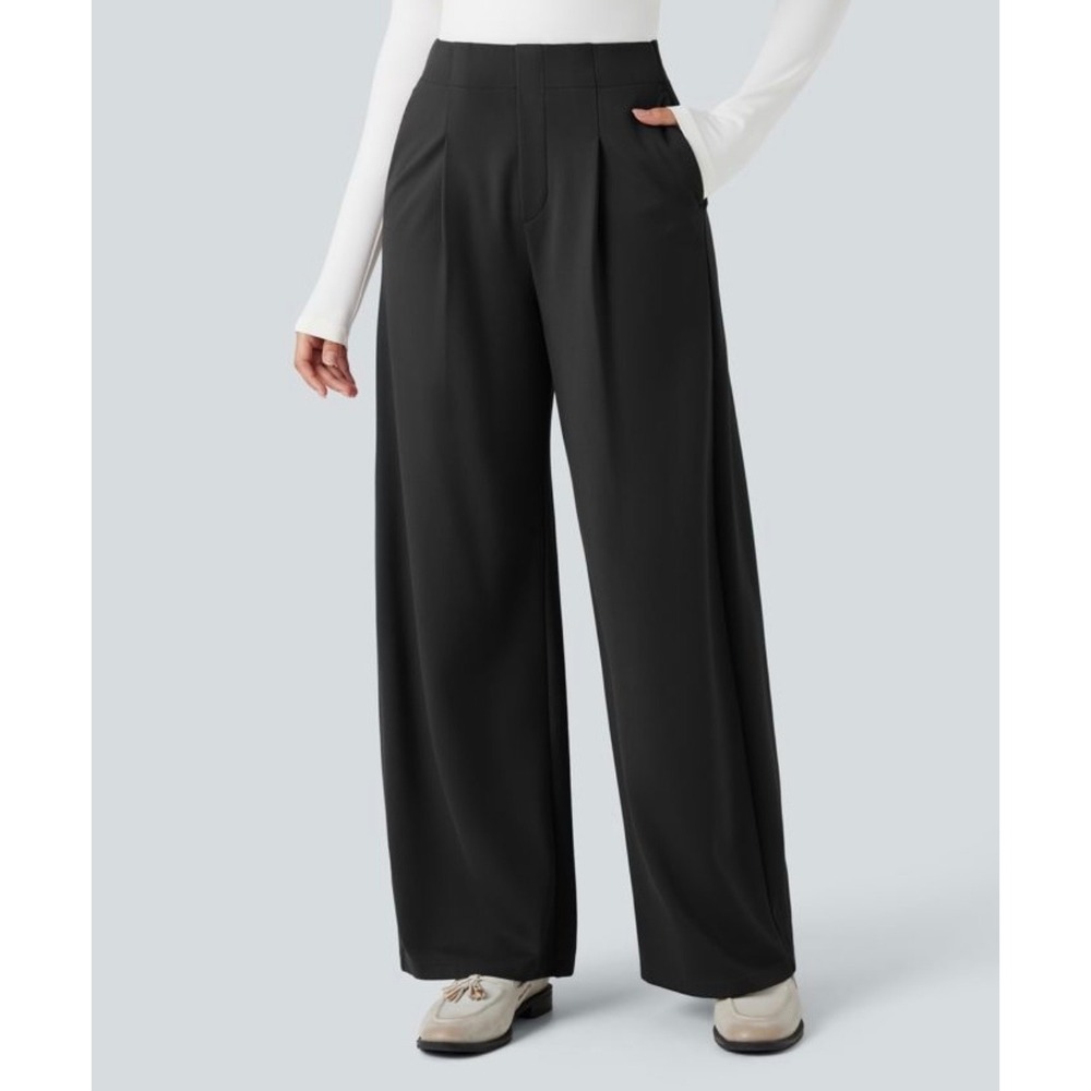 HALARA Black Wide Leg Pants